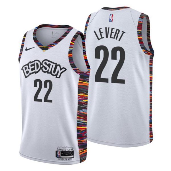 Brooklyn Nets Trikot #22 Caris LeVert City Weiß 2019-20 Swingman – Herren