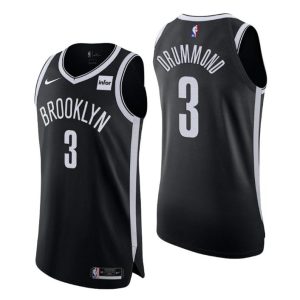 Brooklyn Nets Trikot Icon Edition Authentic 3 #Andre Drummond Schwarz