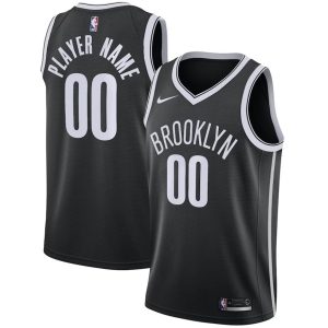 Brooklyn Nets Trikot Nike Icon Edition Swingman – Schwarz – Benutzerdefinierte – Kinder