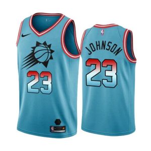 Cameron Johnson 23 Phoenix Suns Trikot Nike City Edition 2022-23 Blau Version Swingman Herren