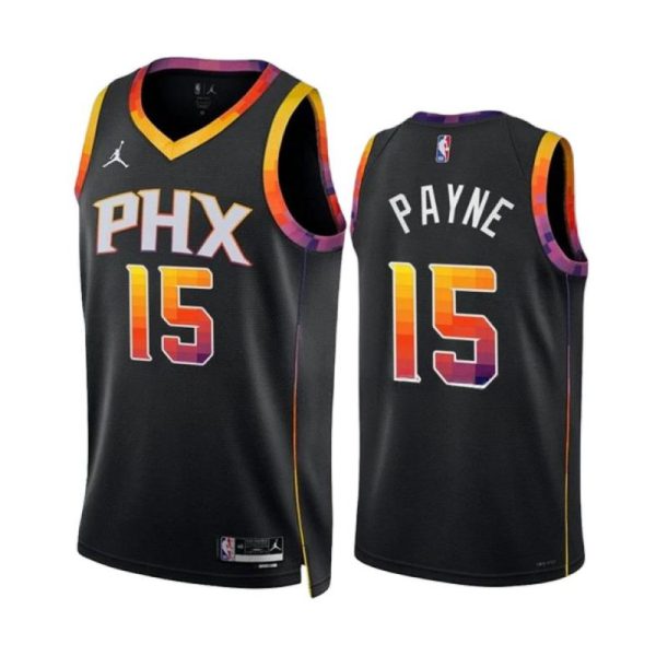 Cameron Payne 15 Phoenix Suns Trikot Jordan Statement Edition 2022-23 Schwarz Version Swingman Herren