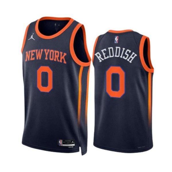 Cameron Reddish 0 New York Knicks Trikot Jordan Navy Version Statement Edition 2022-23 Swingman Herren