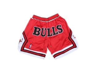 Chicago Bulls Basketball Rot Just Don Shorts BULL Logo