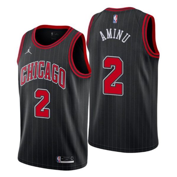 Chicago Bulls Trikot #5 Al-Farouq Aminu Swingman Statement Edition Schwarz