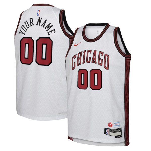 Chicago Bulls Trikot Nike City Edition Swingman 2022-23 – Benutzerdefinierte – Kinder