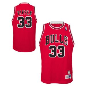 Chicago Bulls Trikot Scottie Pippen 1997-98 Hardwood Classics Road Swingman – Rot – Kinder