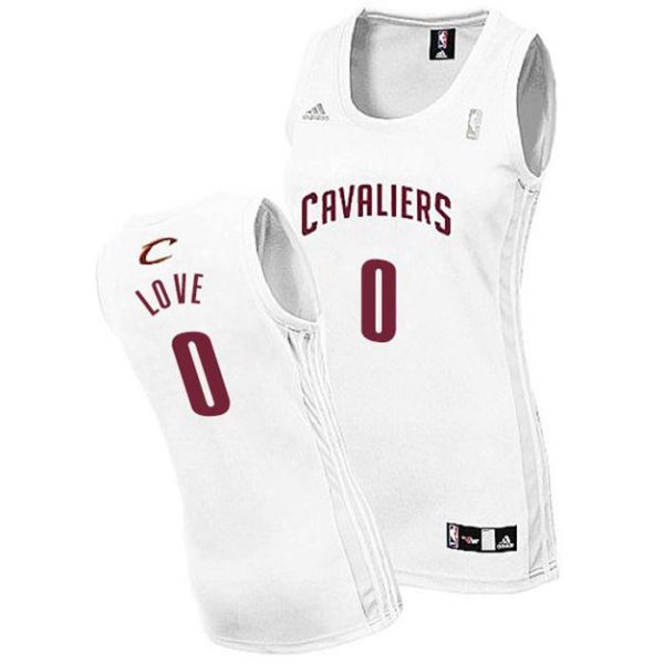 Cleveland Cavaliers Trikot #0 Kevin Love Damen Weiß