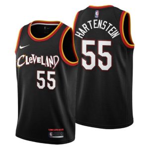 Cleveland Cavaliers Trikot City Edition #55 Isaiah Hartenstein Schwarz