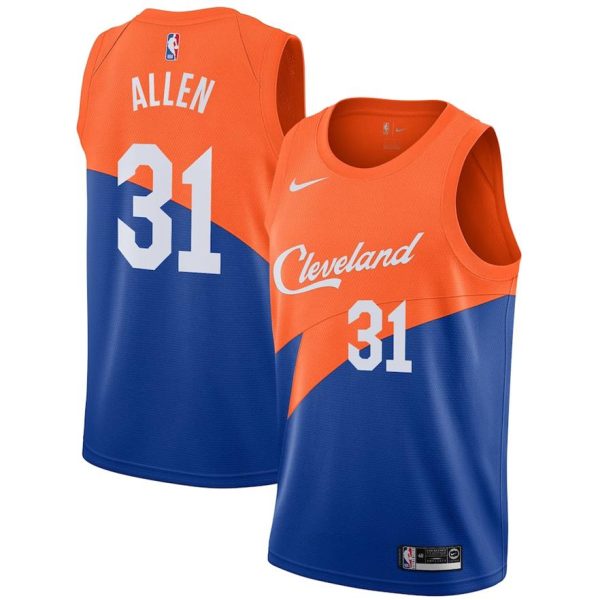 Cleveland Cavaliers Trikot Nike City Edition Swingman – OrangeBlue – Jarrett Allen – Kinder – 2018