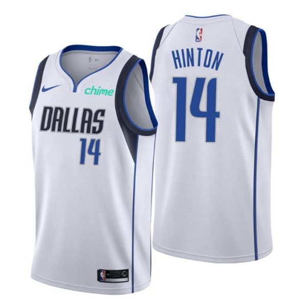 Dallas Mavericks Trikot #14 Nate Hinton Swingman Weiß Association Edition 2021