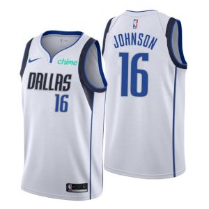 Dallas Mavericks Trikot #16 James Johnson Swingman Weiß Association Edition 2021