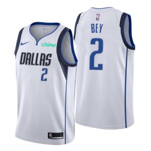 Dallas Mavericks Trikot #2 Tyler Bey Swingman Weiß Association Edition 2021