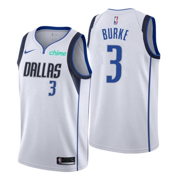 Dallas Mavericks Trikot #3 Trey Burke Swingman Weiß Association Edition 2021