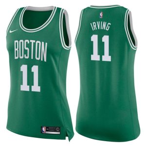 Damen Boston Celtics Trikot #11 Kyrie Irving Icon Grün Swingman