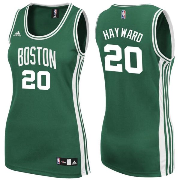 Damen Boston Celtics Trikot #20 Gordon Hayward Grün Swingman