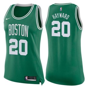 Damen Boston Celtics Trikot #20 Gordon Hayward Icon Grün Swingman