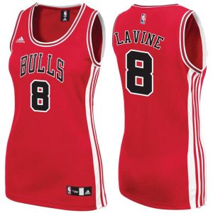 Damen Chicago Bulls Trikot #8 Zach LaVine Rot Swingman