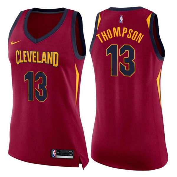 Damen Cleveland Cavaliers Trikot #13 Tristan Thompson Icon Wine Swingman