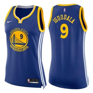 Damen Golden State Warriors Trikot #9 Andre Iguodala Icon Royal Swingman