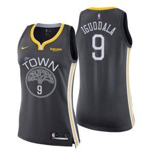 Damen Golden State Warriors Trikot #9 Andre Iguodala Statement Grau Swingman