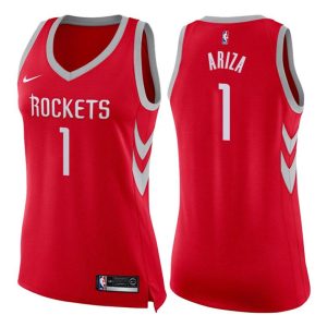 Damen Houston Rockets Trikot #1 Trevor Ariza Icon Rot Swingman