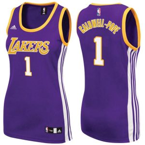 Damen Los Angeles Lakers Trikot #1 Kentavious Caldwell-Pope Lila Swingman