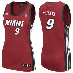 Damen Miami Heat Trikot #9 Kelly Olynyk Rot Swingman