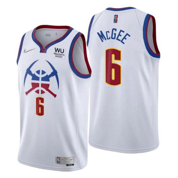 Denver Nuggets Trikot Earned Edition #6 Gary Clark Weiß