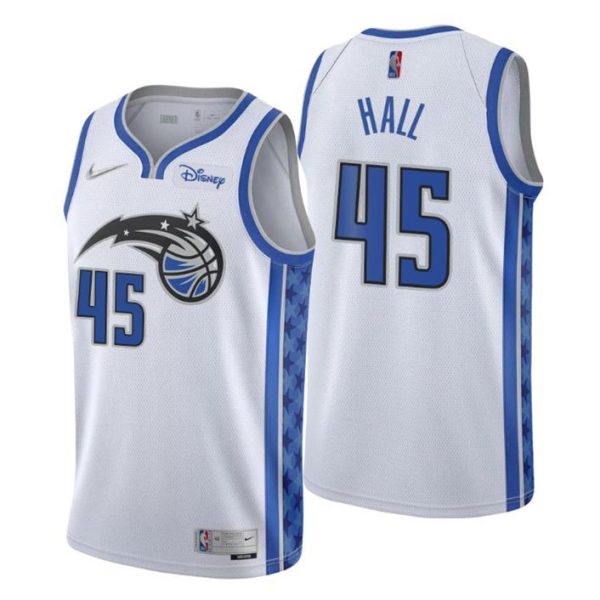 Earned Edition #45 Donta Hall Swingman Weiß Orlando Magic Trikot