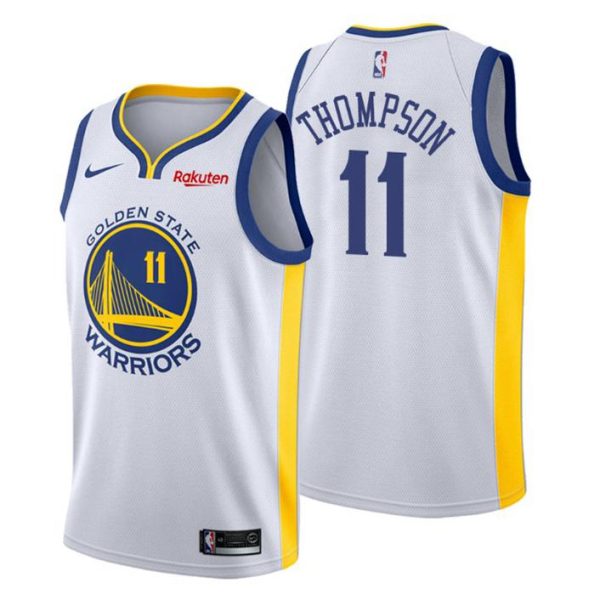 Golden State Warriors Trikot #11 Klay Thompson Weiß Association Edition 2020-21