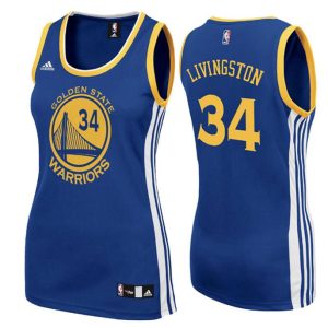 Golden State Warriors Trikot #34 Shaun Livingston Damen Road Blau