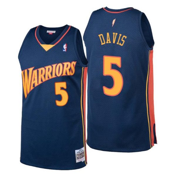 Golden State Warriors Trikot Herren Baron Davis Hardwood Classics #5 Navy