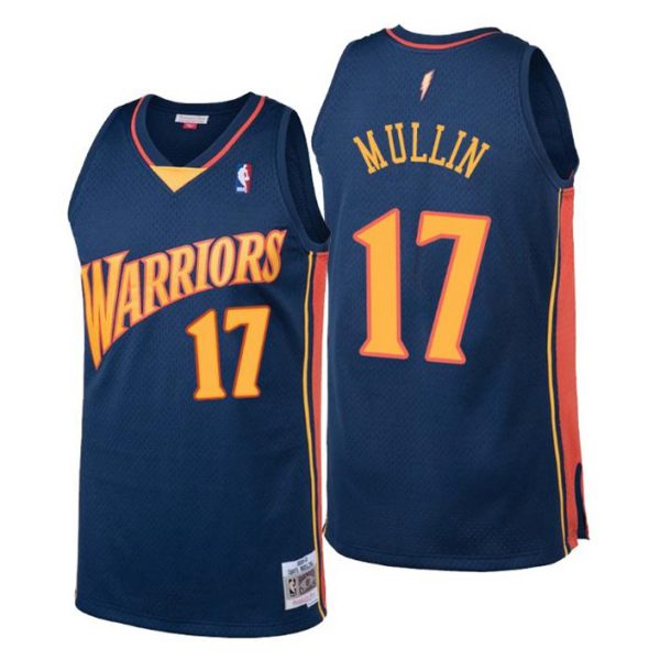 Golden State Warriors Trikot Herren Chris Mullin Hardwood Classics #17 Navy