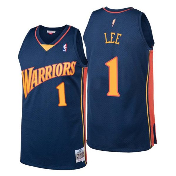 Golden State Warriors Trikot Herren Damion Lee Hardwood Classics #1 Navy