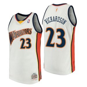 Golden State Warriors Trikot Herren Jason Richardson Hardwood Classics #23 Weiß