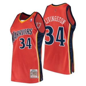 Golden State Warriors Trikot Herren Shaun Livingston Hardwood Classics #34 Orange