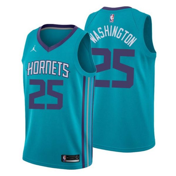 Herren 2019-20 Charlotte Hornets Trikot #25 P.J. Washington Icon Teal Swingman