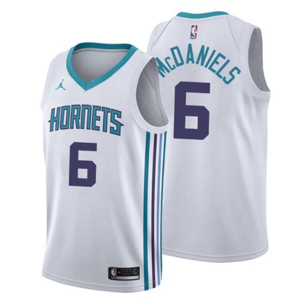 Herren 2019-20 Charlotte Hornets Trikot #6 Jalen McDaniels Association Weiß Swingman