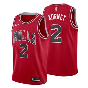 Herren 2019-20 Chicago Bulls Trikot #2 Luke Kornet Icon Rot Swingman