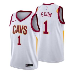 Herren 2019-20 Cleveland Cavaliers Trikot #1 Dante Exum Association Weiß Swingman