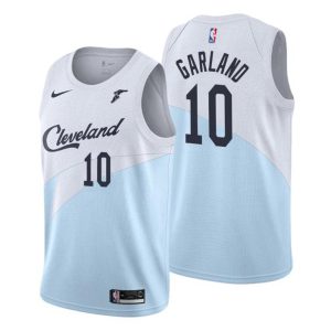 Herren 2019-20 Cleveland Cavaliers Trikot #10 Darius Garland Earned Blau Swingman
