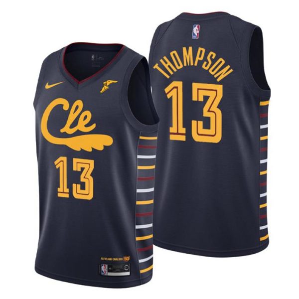 Herren 2019-20 Cleveland Cavaliers Trikot #13 Tristan Thompson City Navy Swingman