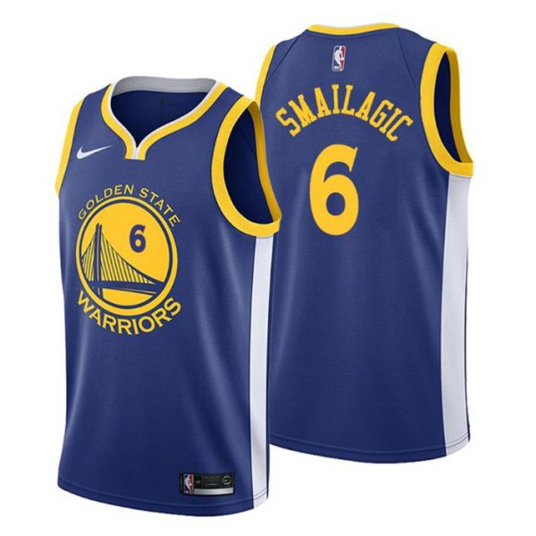 Herren 2019-20 Golden State Warriors Trikot #6 Alen Smailagic Icon Royal Swingman