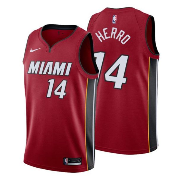 Herren 2019-20 Miami Heat Trikot #14 Tyler Herro Statement Rot Swingman