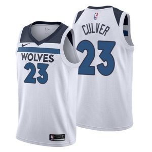 Herren 2019-20 Minnesota Timberwolves Trikot #23 Jarrett Culver Association Weiß Swingman