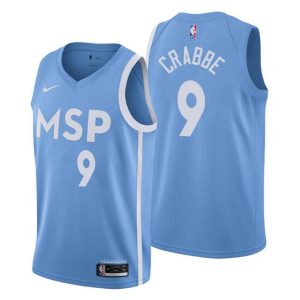 Herren 2019-20 Minnesota Timberwolves Trikot #9 Allen Crabbe City Blau Swingman