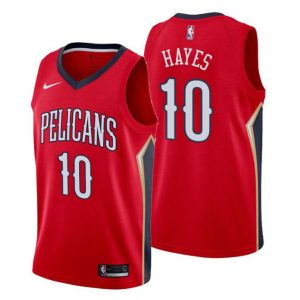 Herren 2019-20 New Orleans Pelicans Trikot #10 Jaxson Hayes Statement Rot Swingman