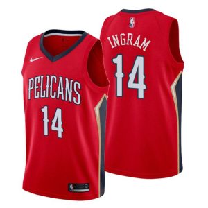 Herren 2019-20 New Orleans Pelicans Trikot #14 Brandon Ingram Statement Rot Swingman