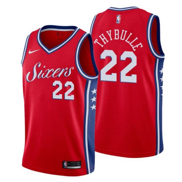 Herren 2019-20 Philadelphia 76ers Trikot #22 Matisse Thybulle Statement Rot Swingman