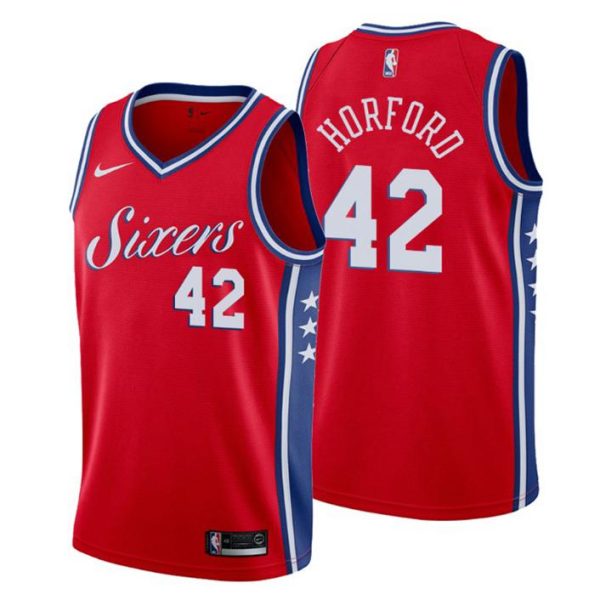 Herren 2019-20 Philadelphia 76ers Trikot #42 Al Horford Statement Rot Swingman